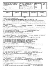 Đề kiểm tra học kỳ II - Năm học 2014 - 2015 môn Tin học 9 trường THCS Tam Quan Bắc